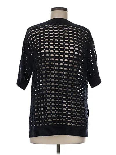 Pre-owned Odeeh Poncho In Black