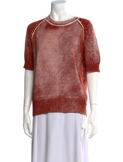 Pre-owned Odeeh Printed Crew Neck Sweater In Multicolor
