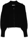 Odeeh Ribbed Cardigan In Black
