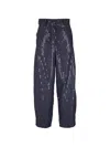 Odeeh Sequin-embellished Trousers In Blue
