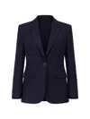 Odeeh Single-breasted Notched-lapel Blazer In Blue