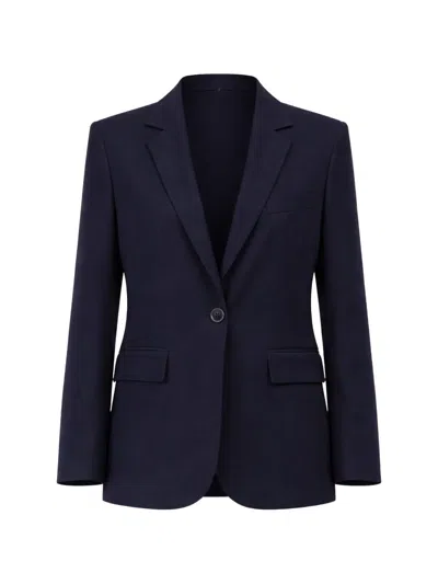 Odeeh Single-breasted Notched-lapel Blazer In Blue