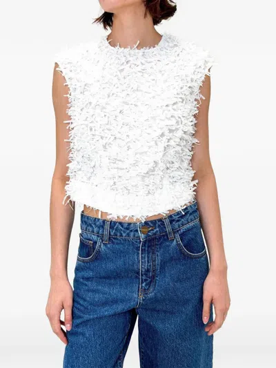 Odeeh Sleeveless Shirt In White