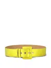 Odeeh Square-buckle Belt In Yellow