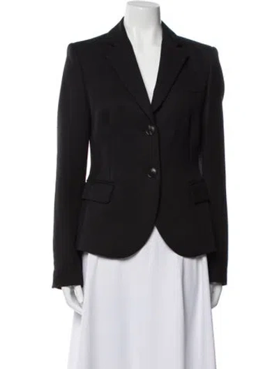 Pre-owned Odeeh Virgin Wool Blazer In Black