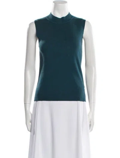 Pre-owned Odeeh Virgin Wool Crew Neck Sweater In Blue