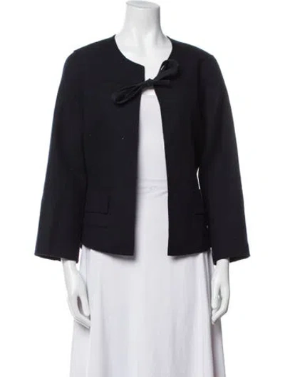 Pre-owned Odeeh Virgin Wool Evening Jacket In Black
