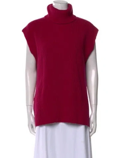 Pre-owned Odeeh Virgin Wool Turtleneck Sweater In Pink