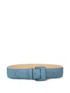 Odeeh Wide Buckle Belt In Blue