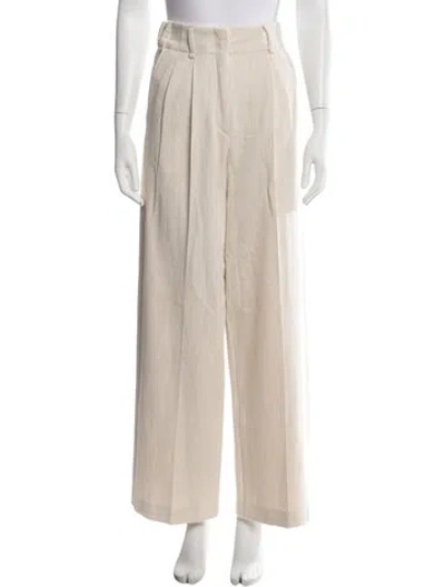 Pre-owned Odeeh Wide Leg Pants In Neutrals