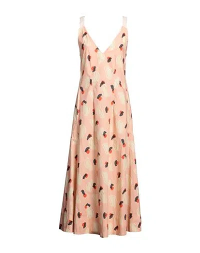 Odeeh Woman Maxi Dress Light Pink Size 10 Cotton
