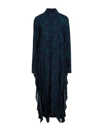 Odeeh Woman Midi Dress Midnight Blue Size 4 Viscose, Elastane