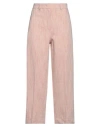 Odeeh Woman Pants Blush Size 12 Cotton, Linen In Pink