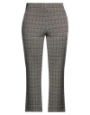 Odeeh Woman Pants Brown Size 10 Viscose, Polyamide, Elastane In Multi