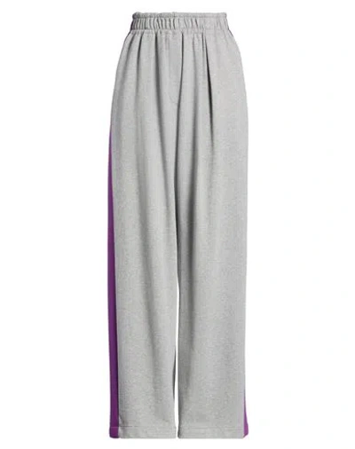Odeeh Woman Pants Grey Size 10 Polyamide, Cotton In Gray