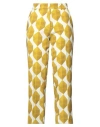 Odeeh Woman Pants Marigold Size 8 Polyester, Elastane In Yellow