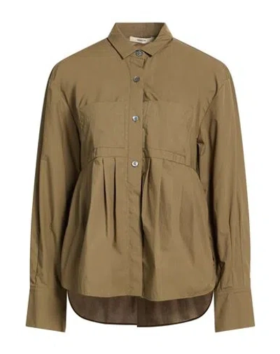 Odeeh Woman Shirt Military Green Size 8 Cotton