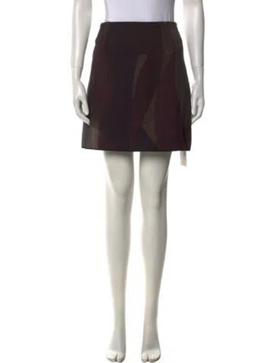 Pre-owned Odeeh Wool Mini Skirt W/ Tags In Neutral