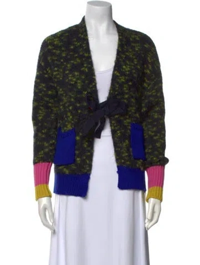 Pre-owned Odeeh Wool Printed Sweater In Multi