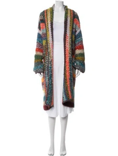 Pre-owned Odeeh Wool Striped Sweater In Multicolor