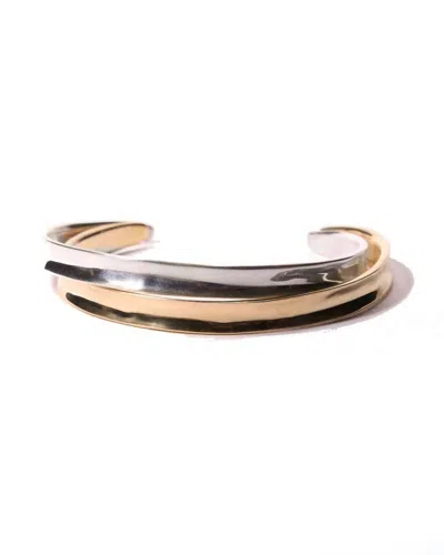 Odette New York Ancre Cuff In Silver In Multi