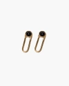 Odette New York Aura Earrings In Black Onyx- Brass