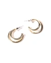 Odette New York Deux Earrings In Brass