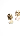 Odette New York Fender With Pearl Earrings In Brass