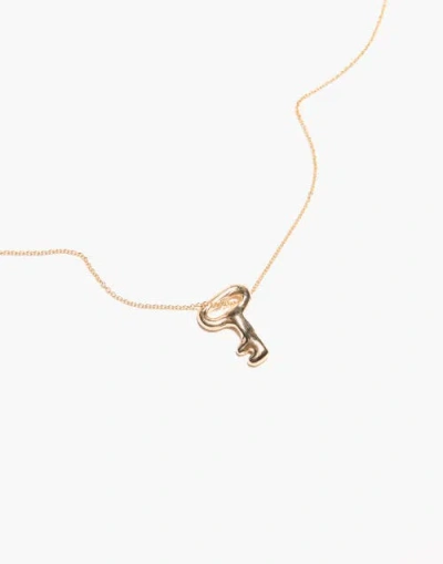 Odette New York Key Necklace In Brass