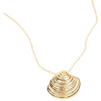 Odette New York La Plage Necklace In Brass