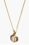 Odette New York Monogram Charm Necklace In Letter H