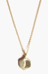 Odette New York Monogram Charm Necklace In Letter I