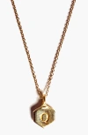 Odette New York Monogram Charm Necklace In Letter Q