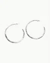 Odette New York Women's Crater Hoop Earrings In Sterling Silver In Multi