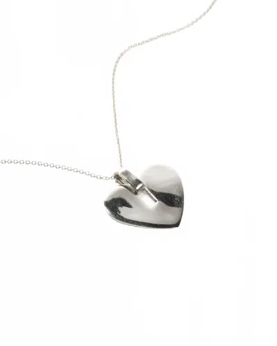 Odette New York Women's Heart Tag Necklace In Silver