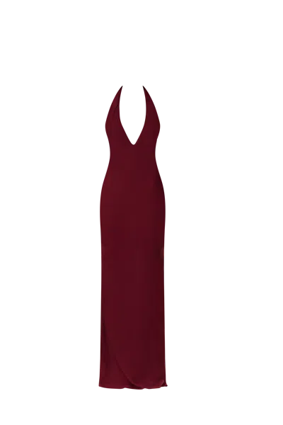 Odette + Odile Medora Red Dress In Burgundy