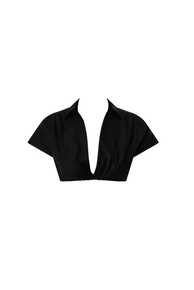 Odette + Odile Renata Crop Top In Black