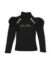 Odi Et Amo Junior Toddler Girl Turtleneck Black Size 6 Viscose, Polyester, Polyamide In Black