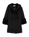Odi Et Amo Toddler Girl Coat Black Size 6 Polyester, Viscose In Black
