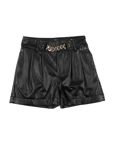 Odi Et Amo Babies'  Toddler Girl Shorts & Bermuda Shorts Black Size 6 Polyurethane
