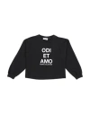 Odi Et Amo Babies'  Toddler Girl Sweatshirt Black Size 4 Cotton