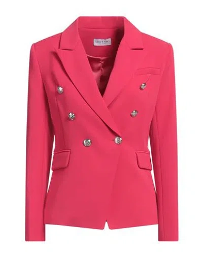 Odi Et Amo Woman Blazer Magenta Size 8 Polyester, Elastane