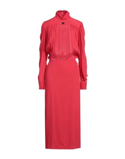 Odi Et Amo Woman Maxi Dress Red Size 6 Viscose