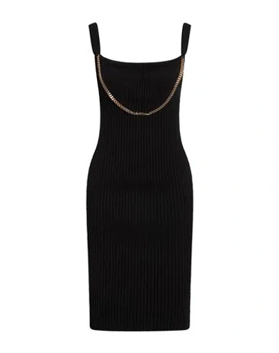 Odi Et Amo Woman Midi Dress Black Size 8 Viscose, Polyester, Polyamide