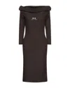 Odi Et Amo Midi Dresses In Brown