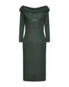 Odi Et Amo Midi Dresses In Green
