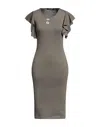 Odi Et Amo Midi Dresses In Green