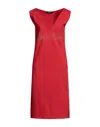 Odi Et Amo Midi Dresses In Red