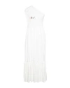 Odi Et Amo Woman Midi Dress White Size 6 Cotton