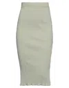 Odi Et Amo Midi Skirts In Sage Green
